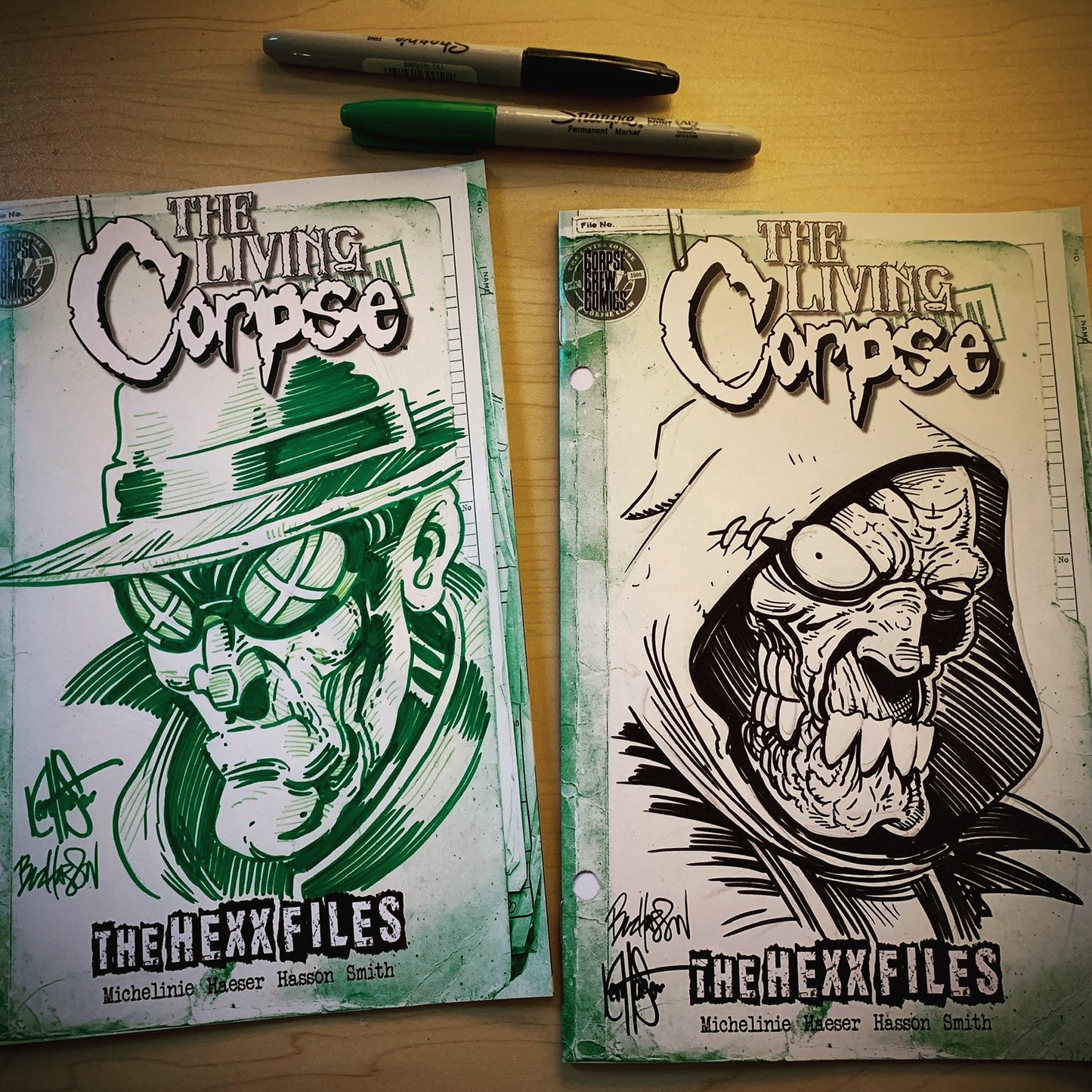 The Living Corpse: Hexx Files Sketch Edition (limited print run) Flip Cover