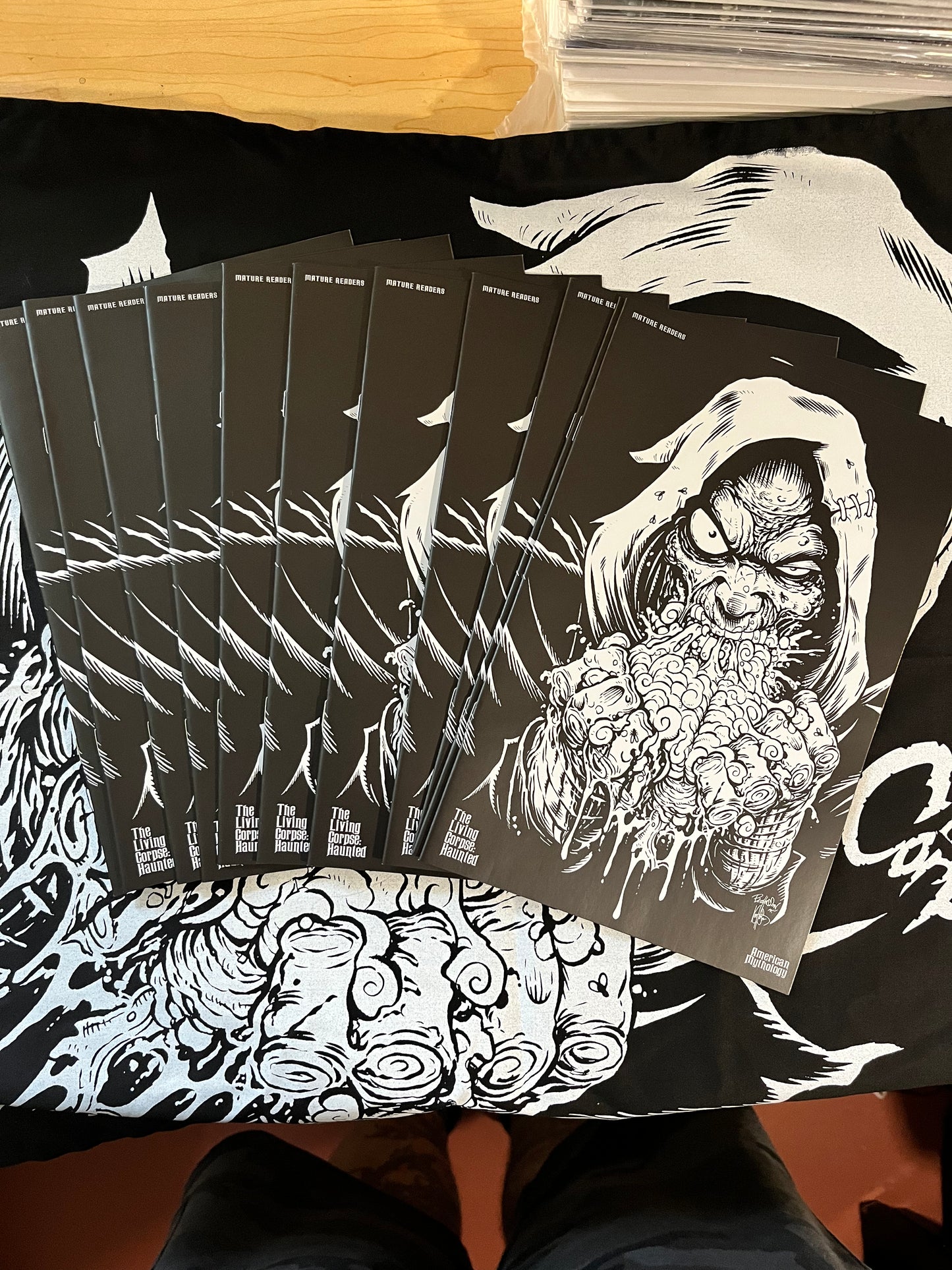 The Living Corpse: Haunted B/W “Brains” Cover (limited print run)